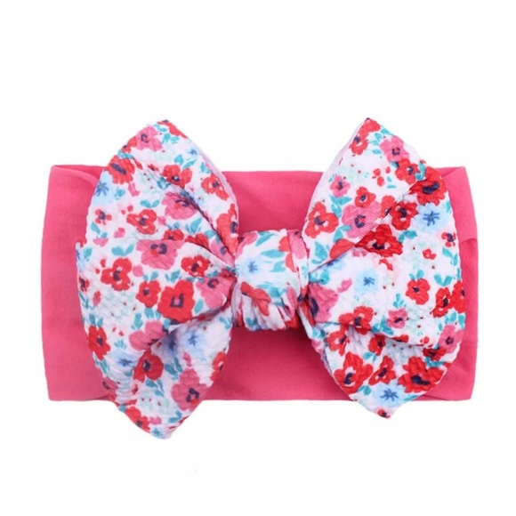 6pcs Baby  floral Print headband bow knot  multi colors - Picture 9 of 13
